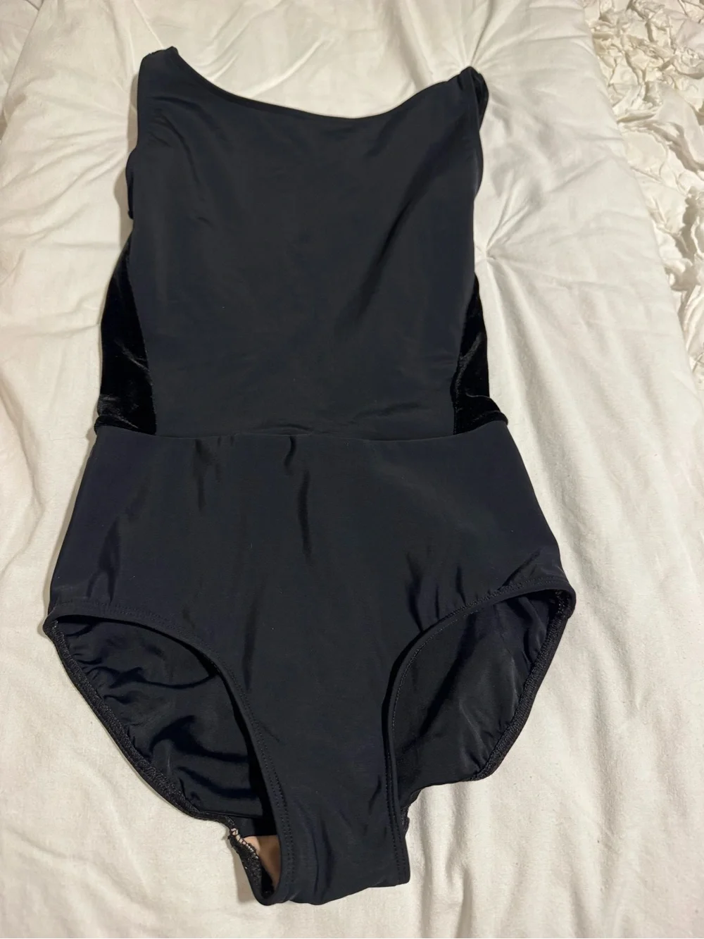 Eleve Dancewear Black Velvet Allison Leotard
